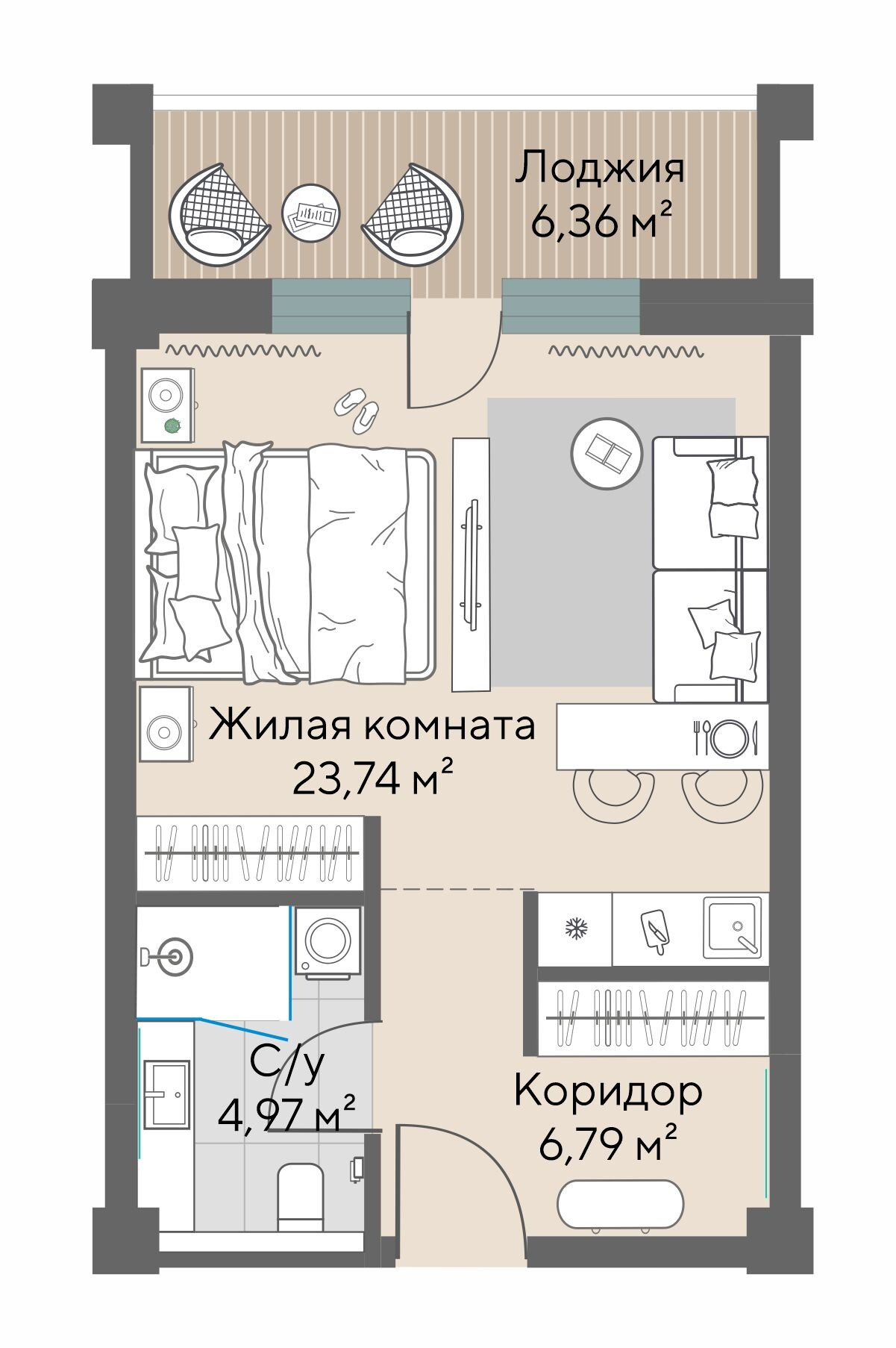 1 к. квартира (гостиничный номер), пгт. Шерегеш, ул.Весенняя д.64,, кв. 1031, пд.1, эт. 10/9, 38,68 м², 18 636 000 ₽, 481 799 ₽/м²