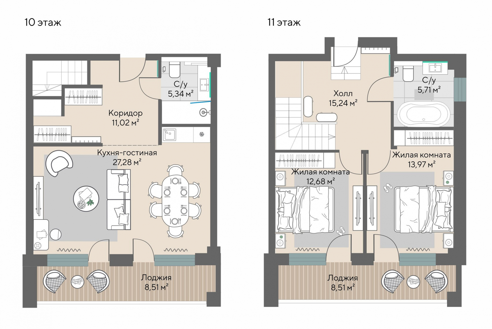 3 к. квартира (гостиничный номер), пгт. Шерегеш, ул.Весенняя д.64,, кв. 1016, пд.1, эт. 10/11, 99,76 м², 44 937 000 ₽, 450 451 ₽/м²