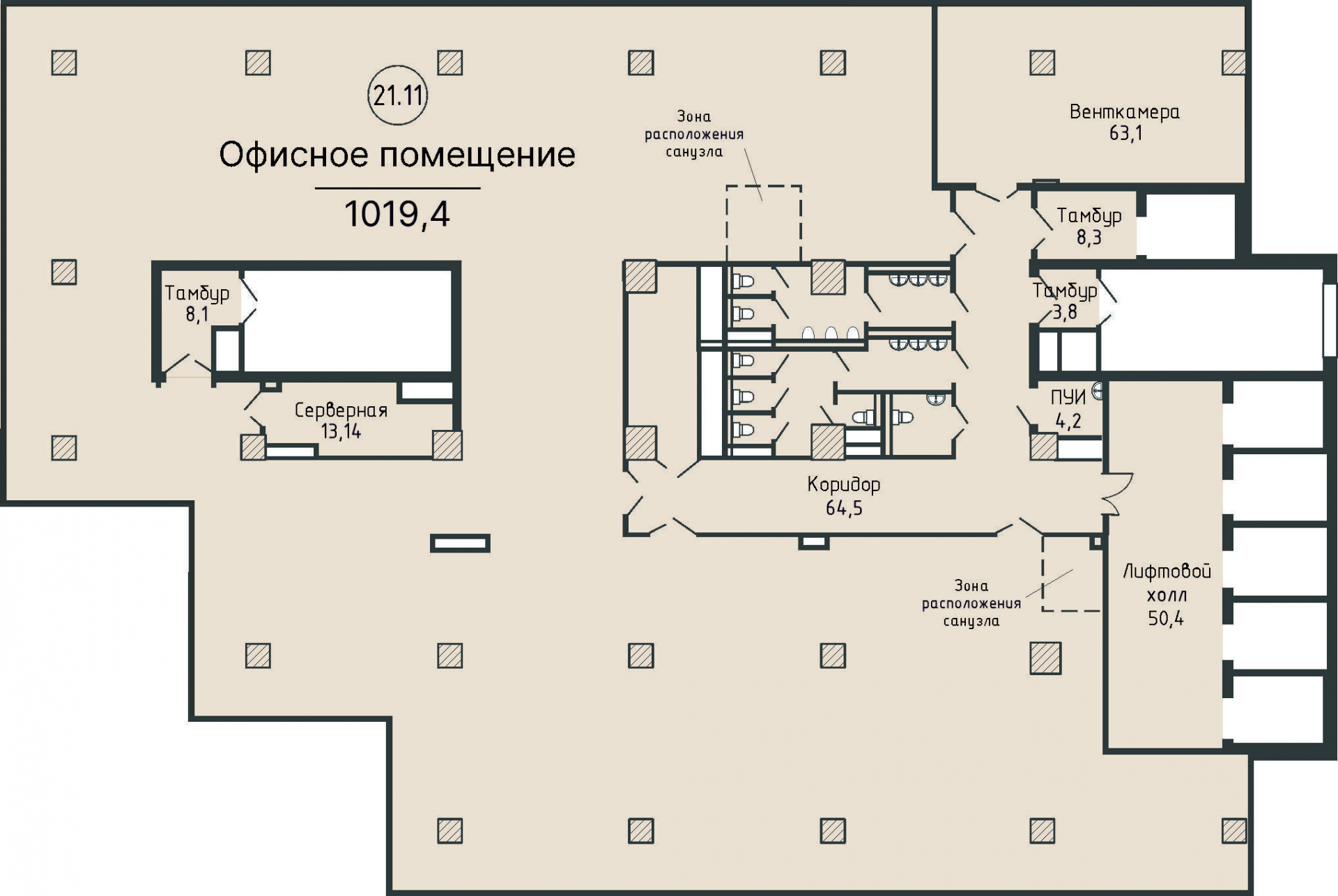 Коммерческий объект, 1 019,4 м², 521 088 000 ₽, 511 171 ₽/м², г. Екатеринбург, ул. Февральской революции, стр. 888,  №21.11, этаж: 21/24