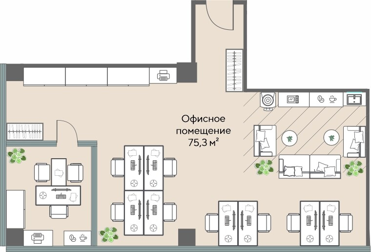 Коммерческий объект, 75,3 м², 33 577 174 ₽, 445 912 ₽/м², г. Екатеринбург, ул. Татищева, д. 1,  Офис 04.04, этаж: 4/25