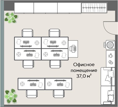 Коммерческий объект, 37 м², 16 169 592 ₽, 437 016 ₽/м², г. Екатеринбург, ул. Татищева, д. 1,  Офис 04.07, этаж: 4/25