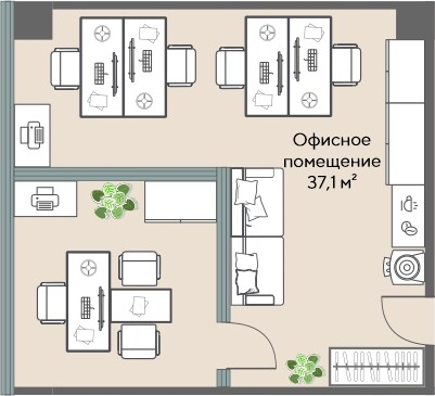 Коммерческий объект, 37,1 м², 16 955 887 ₽, 457 032 ₽/м², г. Екатеринбург, ул. Татищева, д. 1,  Офис 14.06, этаж: 14/25