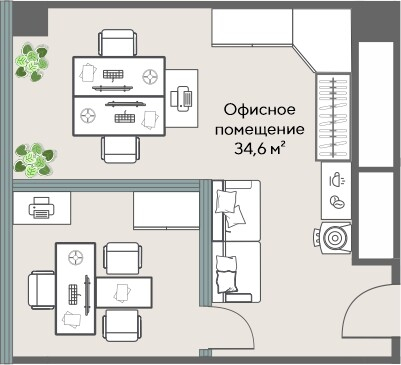 Коммерческий объект, 34,6 м², 15 120 754 ₽, 437 016 ₽/м², г. Екатеринбург, ул. Татищева, д. 1,  Офис 04.09, этаж: 4/25
