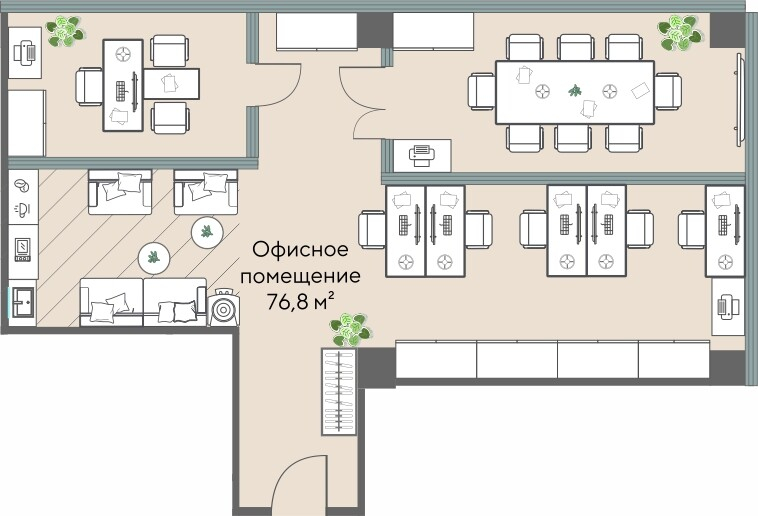 Коммерческий объект, 76,8 м², 35 014 656 ₽, 455 920 ₽/м², г. Екатеринбург, ул. Татищева, д. 1,  Офис 09.11, этаж: 9/25