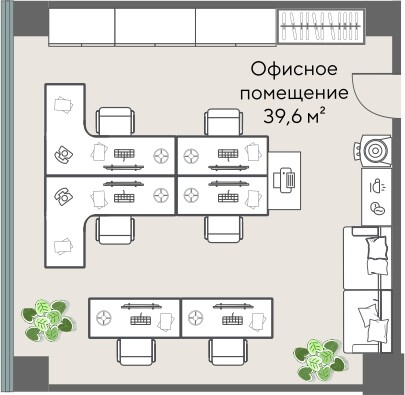 Коммерческий объект, 39,6 м², 17 702 150 ₽, 447 024 ₽/м², г. Екатеринбург, ул. Татищева, д. 1,  Офис 08.05, этаж: 8/25