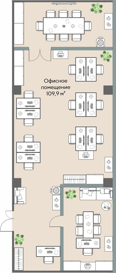 Коммерческий объект, 109,9 м², 46 561 553 ₽, 423 672 ₽/м², г. Екатеринбург, ул. Татищева, д. 1,  Офис 04.02, этаж: 4/25
