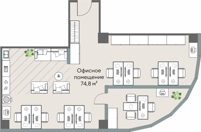 Коммерческий объект, 74,8 м², 31 690 666 ₽, 423 672 ₽/м², г. Екатеринбург, ул. Татищева, д. 1,  Офис 05.03, этаж: 5/25