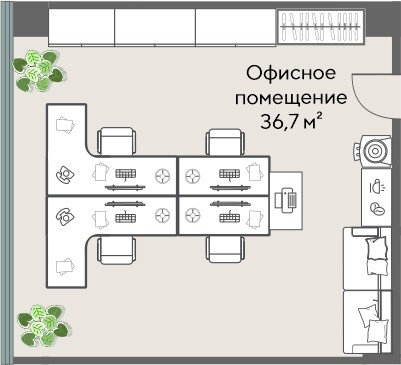 Коммерческий объект, 36,7 м², 16 038 487 ₽, 437 016 ₽/м², г. Екатеринбург, ул. Татищева, д. 1,  Офис 04.05, этаж: 4/25