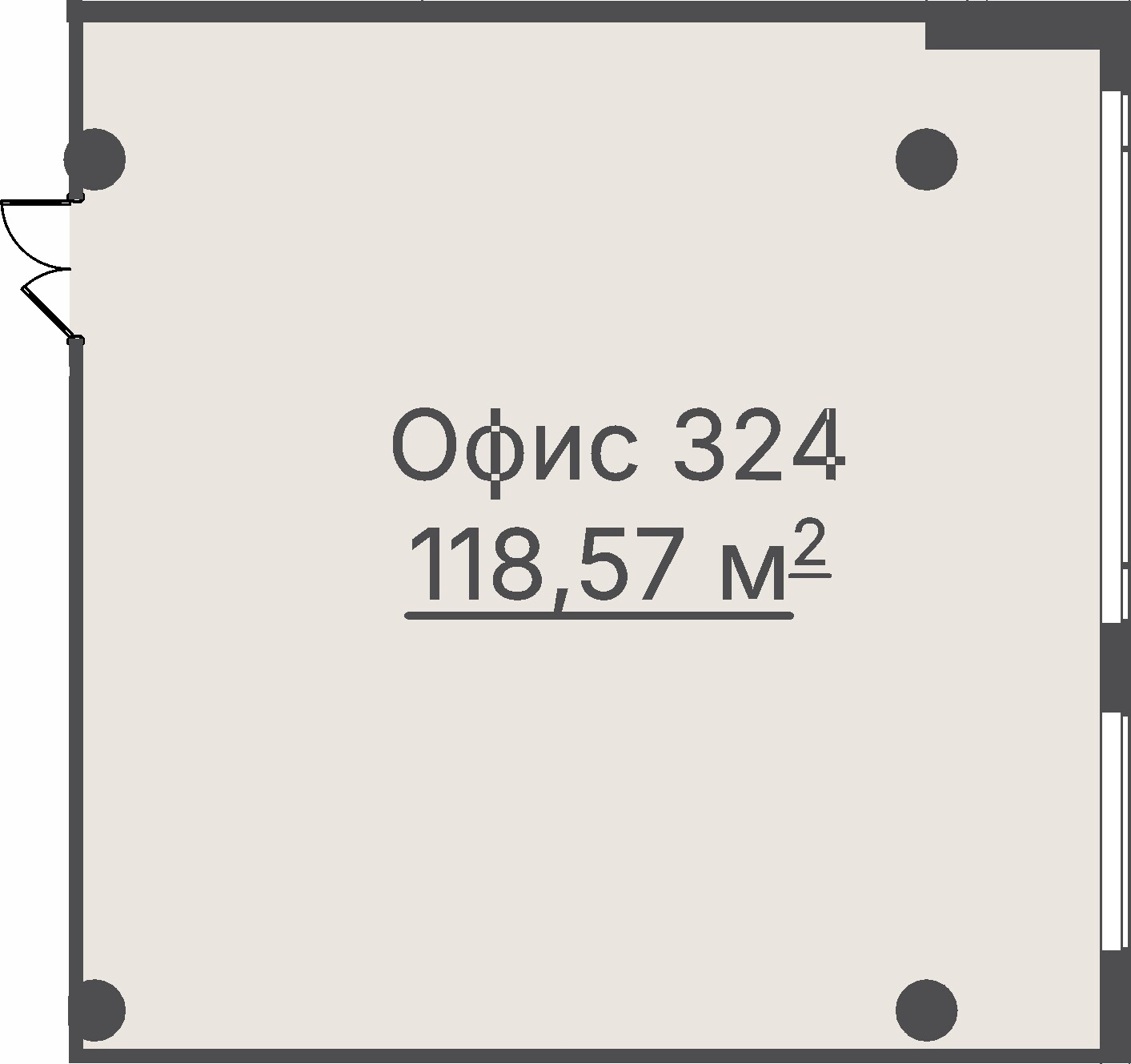 Коммерческий объект, 118,57 м², 50 985 000 ₽, 429 999 ₽/м², г. Екатеринбург, ул. Челюскинцев, д. 44,  №324, («Офисный центр на Челюскинцев»), этаж: 3/23
