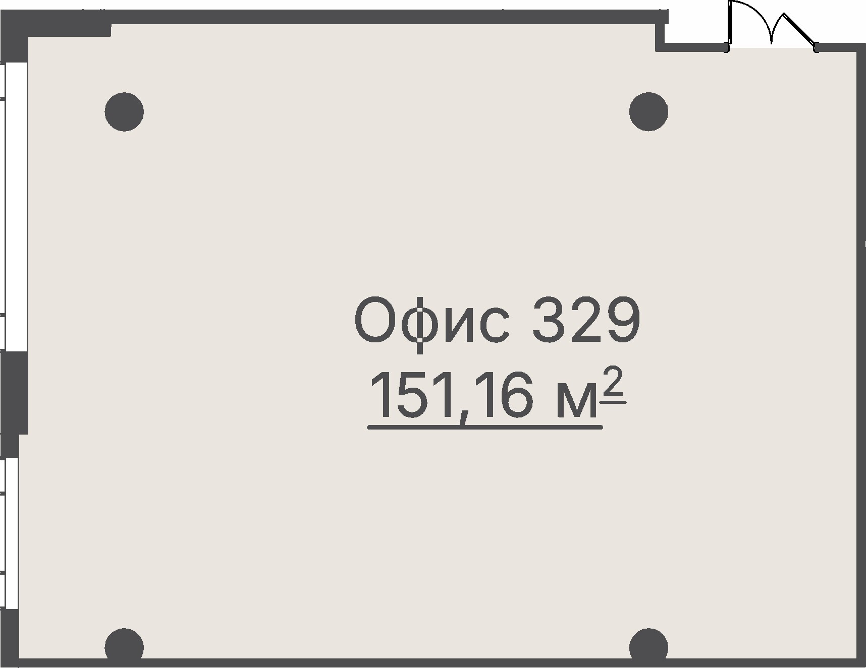 Коммерческий объект, 151,16 м², 61 976 000 ₽, 410 003 ₽/м², г. Екатеринбург, ул. Челюскинцев, д. 44,  №329, («Офисный центр на Челюскинцев»), этаж: 3/23