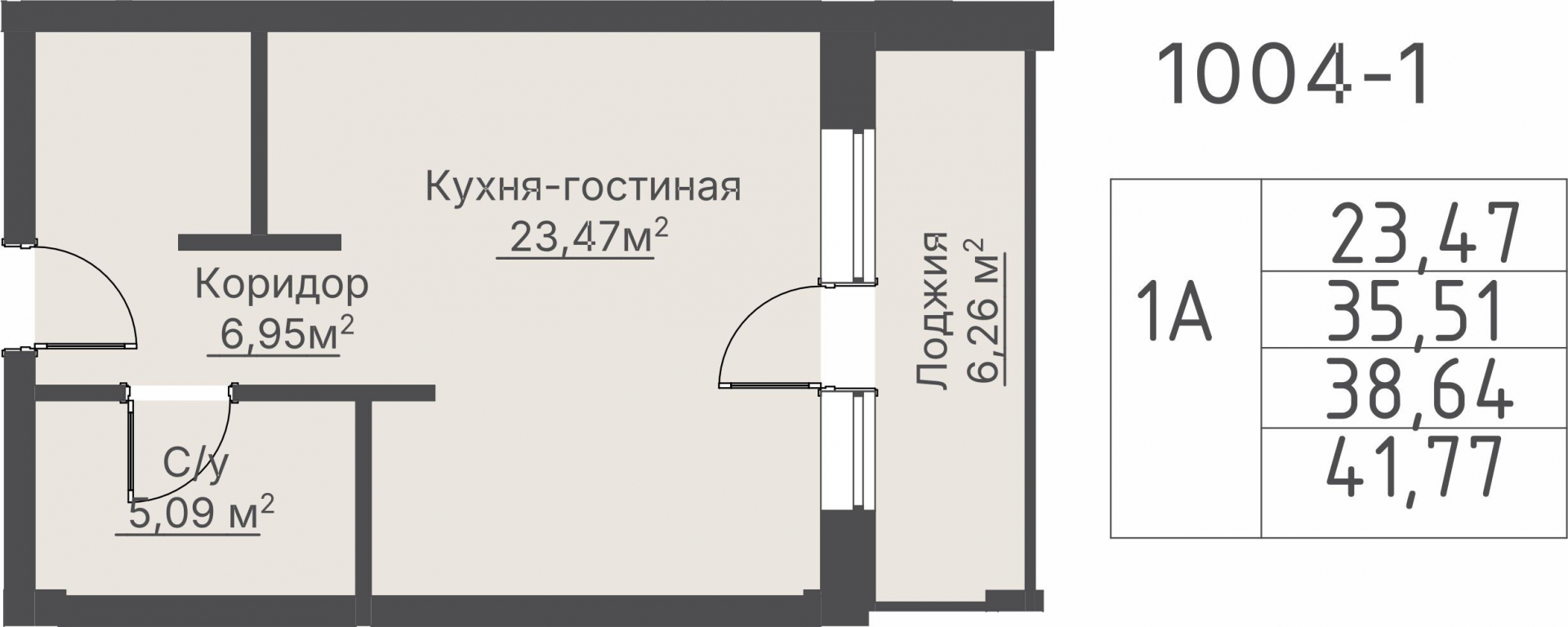 1 к. квартира, пгт. Шерегеш, ул.Весенняя д.62,, кв. 1004-1, пд.1, эт. 10/10, 38,64 м², 27 057 236 ₽, 700 239 ₽/м²