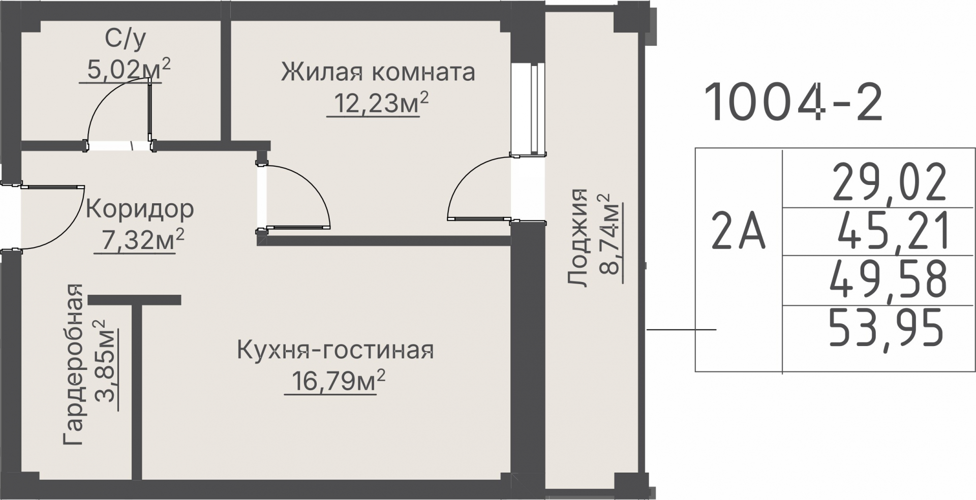 2 к. квартира, пгт. Шерегеш, ул.Весенняя д.62,, кв. 1004-2, пд.1, эт. 10/10, 49,58 м², 33 519 110 ₽, 676 061 ₽/м²