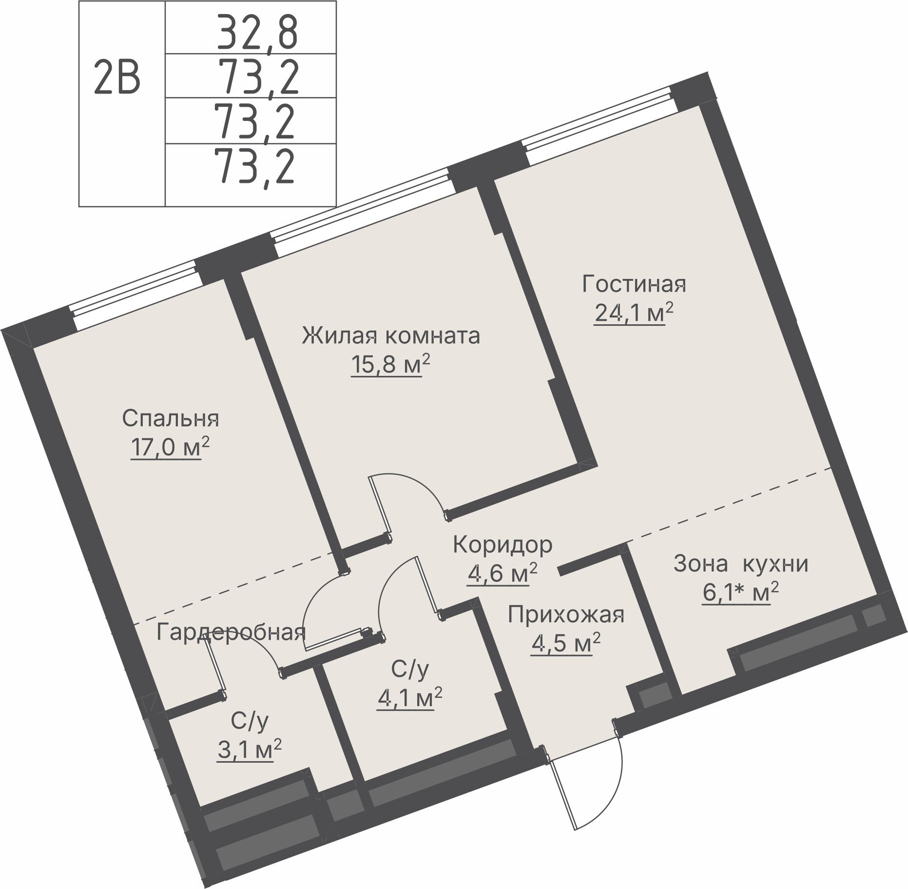 2 к. квартира, ЖК «Никольский» 2 очередь, ул. Белинского, д. 109/5,  кв. К4-16-2, пд.4, эт. 16/27, 73,2 м², 19 643 000 ₽, 268 347 ₽/м²